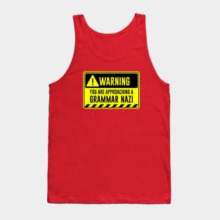 Grammar Nazi Tank Top